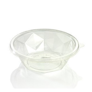 24oz (709ml) Salad Bowl Bioplastic Clear  450 pcs