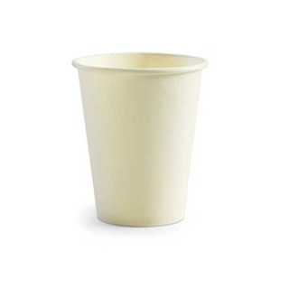 6oz Single Wall Bio Coffee Cup White  1000 pcs