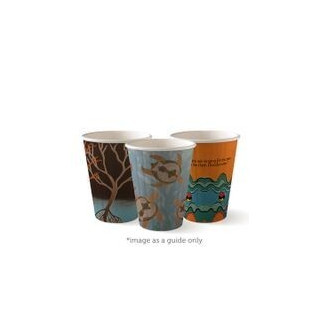 8oz Double Wall Bio Coffee Cup Art Series  1000 pcs