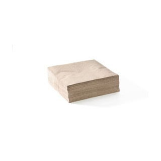 2 PLY Corner Embossed Cocktail Bio Napkin Natural 240x240  2000 pcs