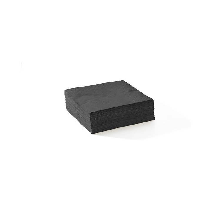 2 PLY Corner Embossed Cocktail Bio Napkin Black 240x240  2000 pcs