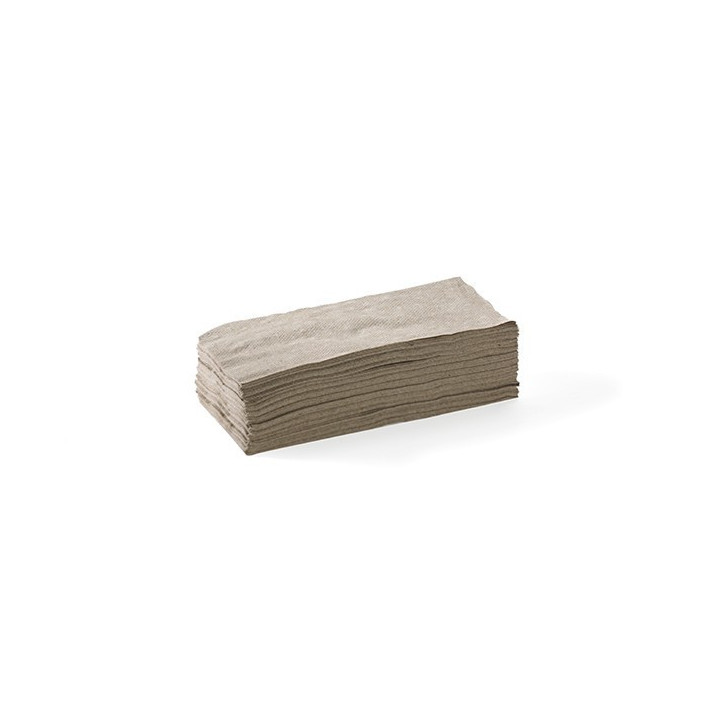 1 PLY 1/8 Fold Lunch Brown Natural Bio Napkin 300x300  3000 pcs