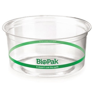 360ml Ingeo Bioplastic Salad/Fruit Bowl Clear Deli Container  500 pcs