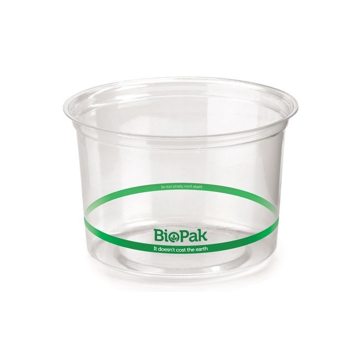 500ml Ingeo Bioplastic Salad/Fruit Bowl Clear Deli Container  500 pcs