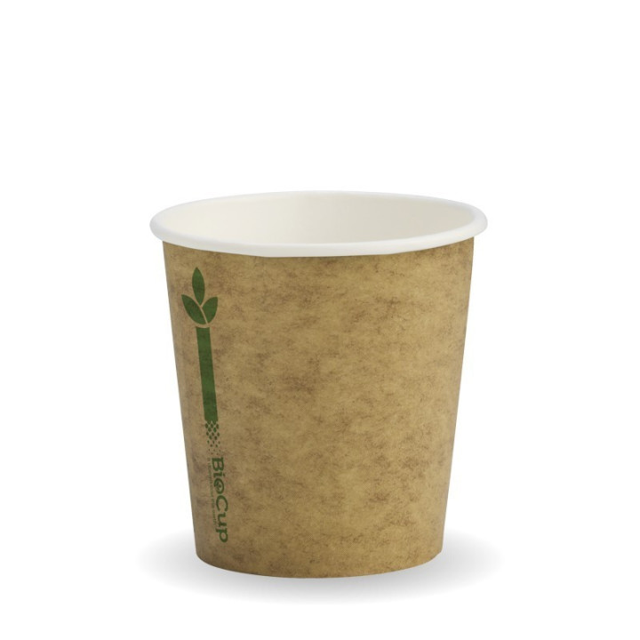 4oz Single Wall Coffee Cup KRAFT GREEN BIO  2000 pcs
