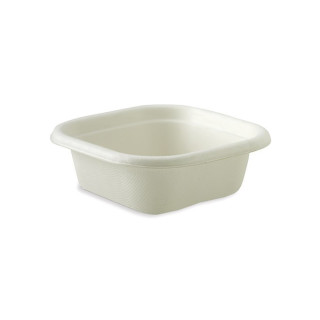 280ml Square TakeAway Base - 130x130x45mm - White  600 pcs