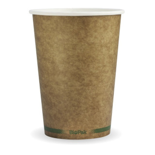 32oz/963ml (115mm) Hot & Cold Use PaperCup KRAFT Green Bio  500 pcs
