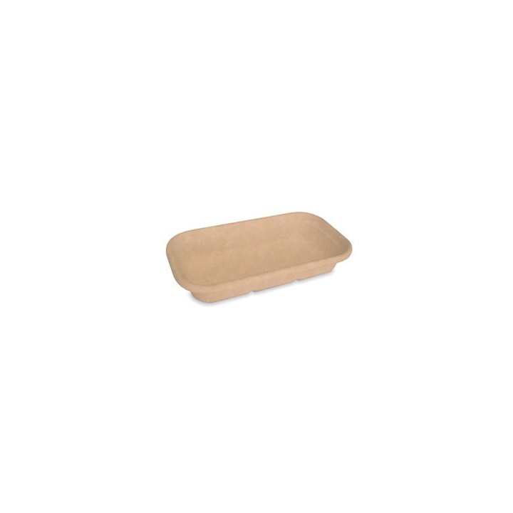 750ml Biodegradable Takeaway Box - 230x130x40mm - Natural  500 pcs