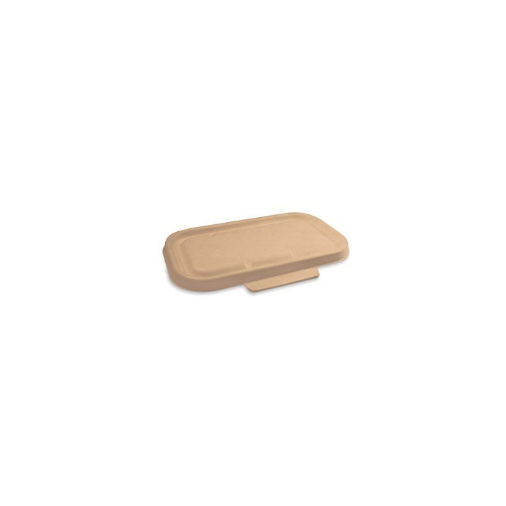 Natural Biodegradable Lids for 750 & 1000ml Takeaway Box - Natural  500 pcs