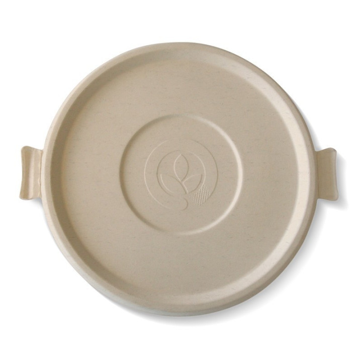 Sugarcane Lids for 24 32 & 40oz Bowl - Natural  400 pcs