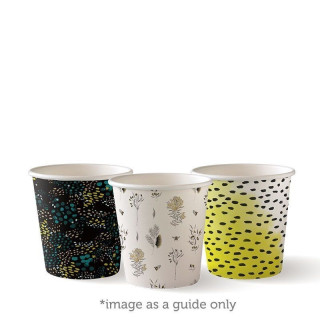 4oz Coffee Cup BioPlastic Single Wall Art Series  2000 pcs