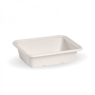 600ml Bio Takeaway Box - WHITE - Lids Optional  500 pcs