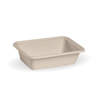 600ml Bio Takeaway Box - NATURAL - Lids Optional  500 pcs