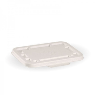 Biodegradable Lids for 500 & 600ml Takeaway Box - WHITE  500 pcs