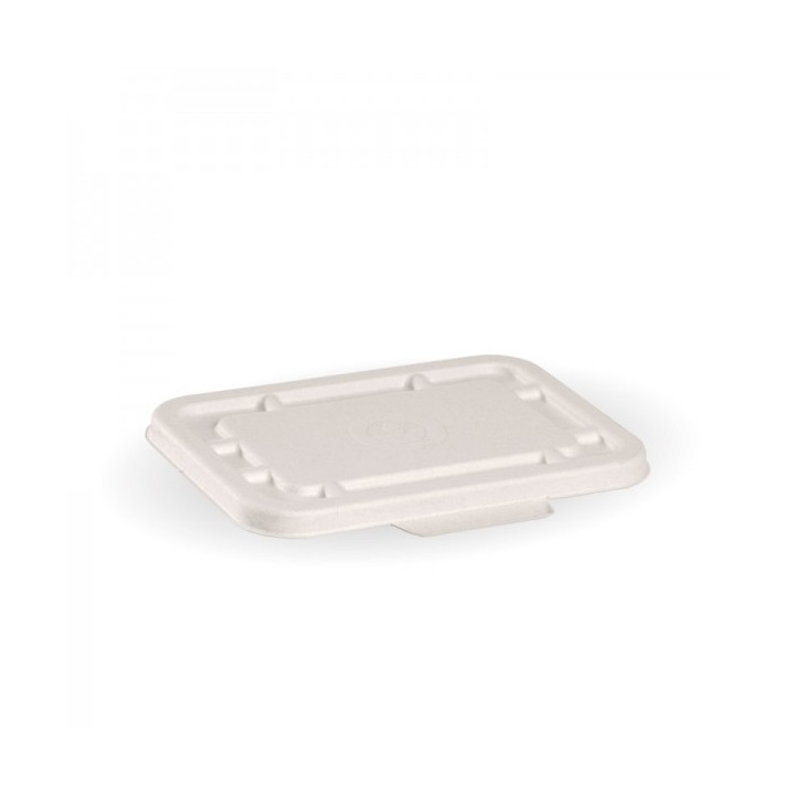 Biodegradable Lids for 500 & 600ml Takeaway Box - WHITE  500 pcs