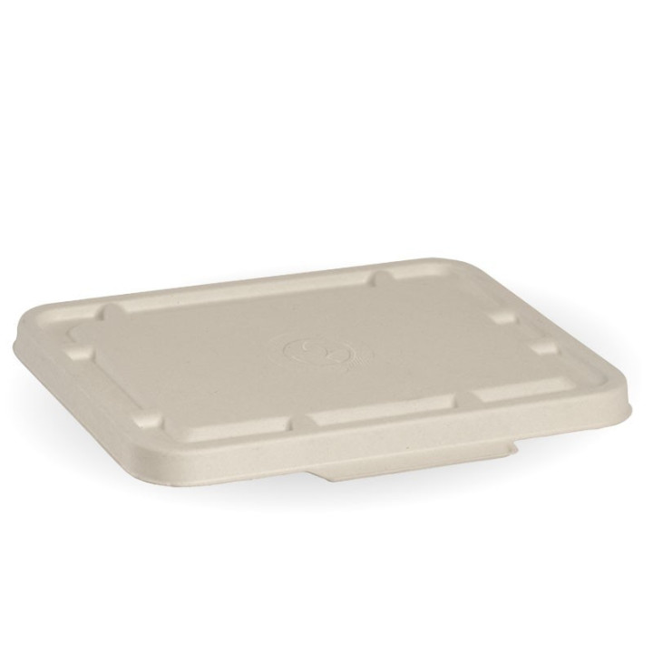 Bio Lids for 2 & 3 Compartment Takeaway Box - NATURAL  500 pcs