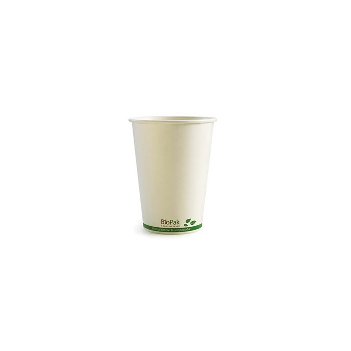 32oz Hot & Cold Biodegradable BioPak Cup White  500 pcs