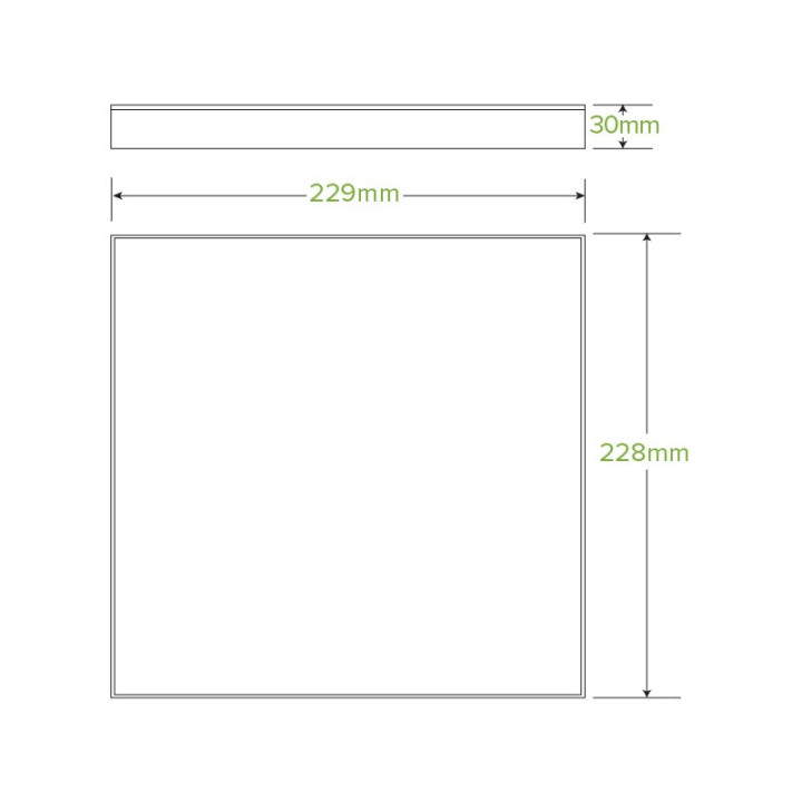 BioBoard Catering Tray Paper Lid - Small - FSC Mix - Kraft  100 pcs
