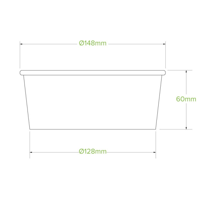 Takeaway Bowl Medium 750ml- Kraft 400 pcs