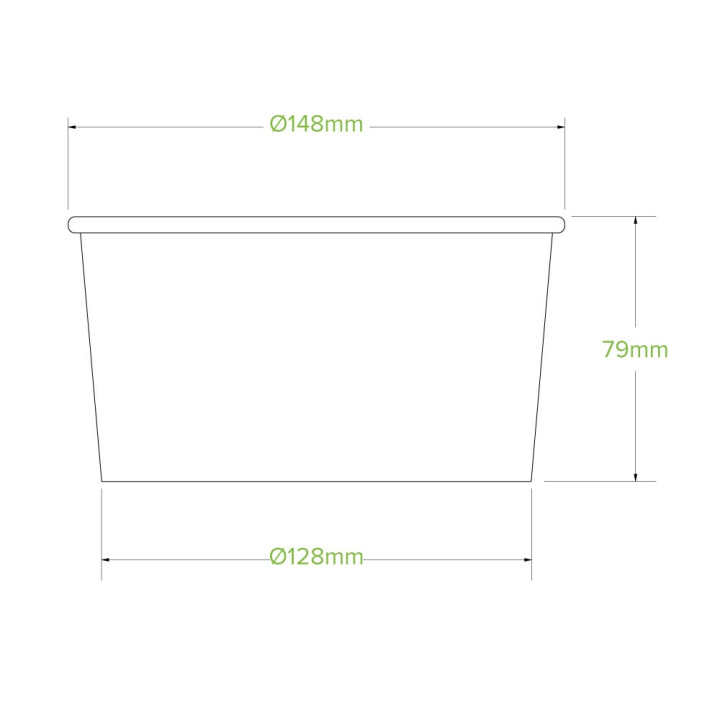 Takeaway Bowl Large 1000ml- Kraft 400 pcs