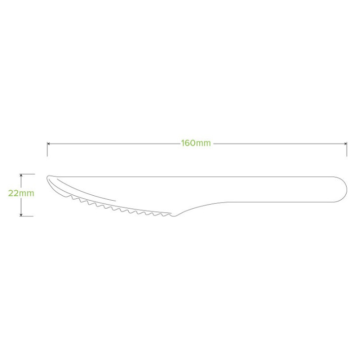 16cm FSC Certified Coated Wooden Knife 1000 pcs