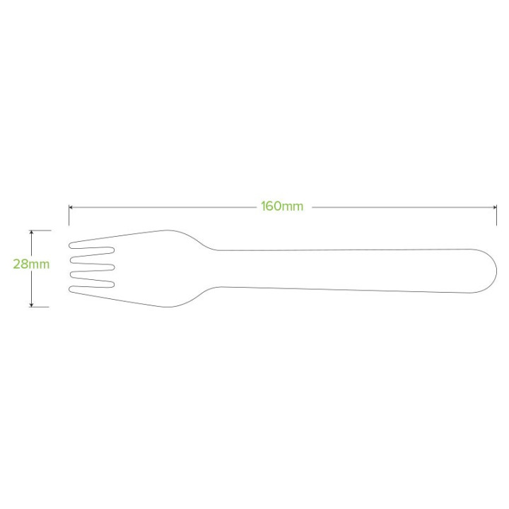 16cm FSC Certified Coated Wooden Fork 1000 pcs