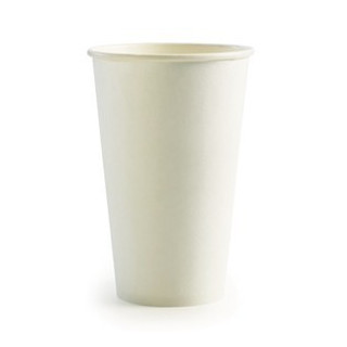 16oz Single Wall Bio Coffee Cup White  1000 pcs
