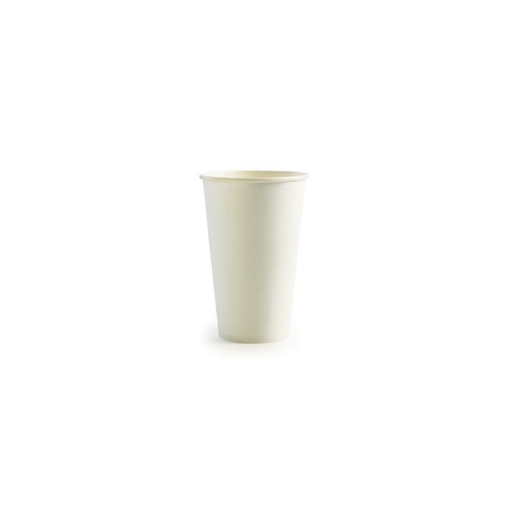 16oz Single Wall Bio Coffee Cup White  1000 pcs