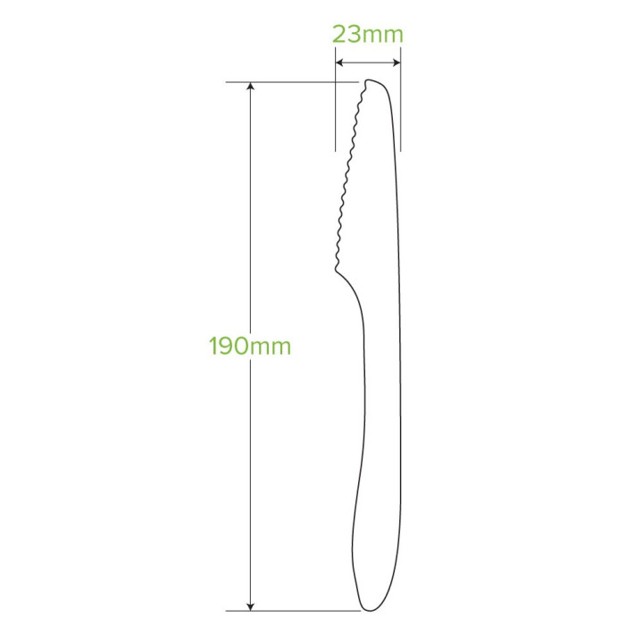 19cm FSC Certified Coated Wooden Knife 1000 pcs
