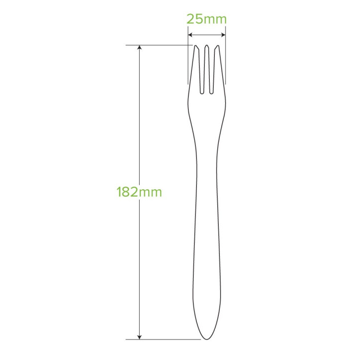 19cm FSC Certified Coated Wooden Fork 1000 pcs