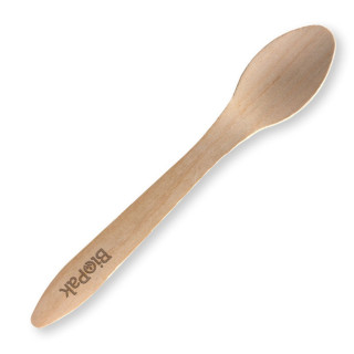 19cm FSC Certified Coated Wooden Spoon 1000 pcs