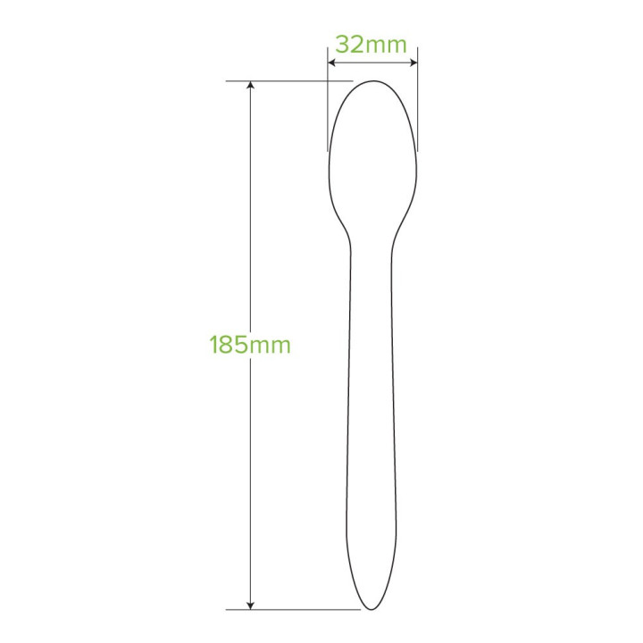 19cm FSC Certified Coated Wooden Spoon 1000 pcs