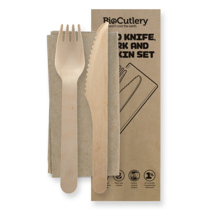 16cm FSC Certified Coated Wooden Knife 400 pcs