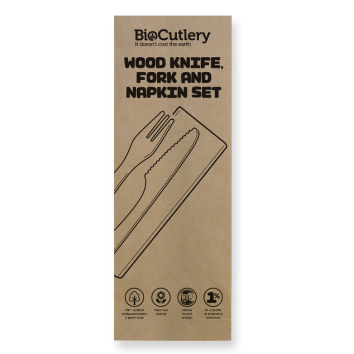 16cm FSC Certified Coated Wooden Knife 400 pcs