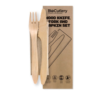 19cm FSC Certified Coated Wooden Knife 400 pcs