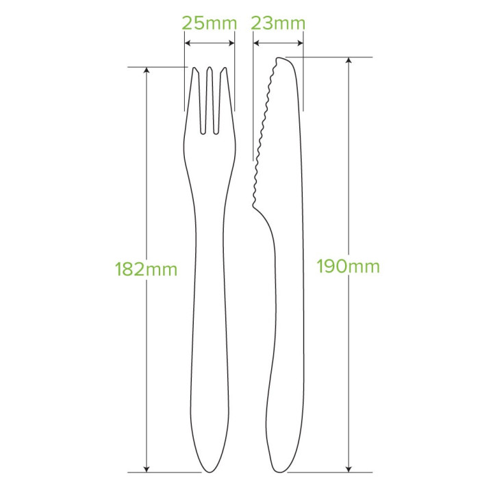 19cm FSC Certified Coated Wooden Knife 400 pcs