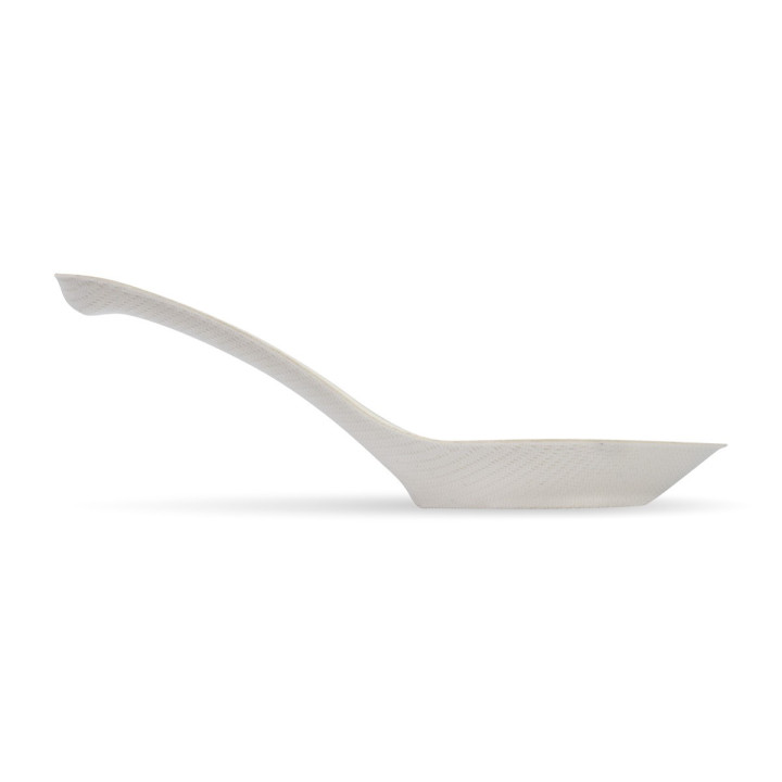 14cm Biodegradable Sugarcane Chinese Spoon - White  1000 pcs