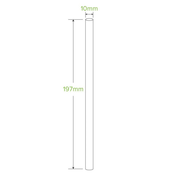 10mm Kraft Jumbo Paper Straw 2500 pcs