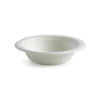 12oz Bowl Sugarcane Biodegradable White  1000 pcs