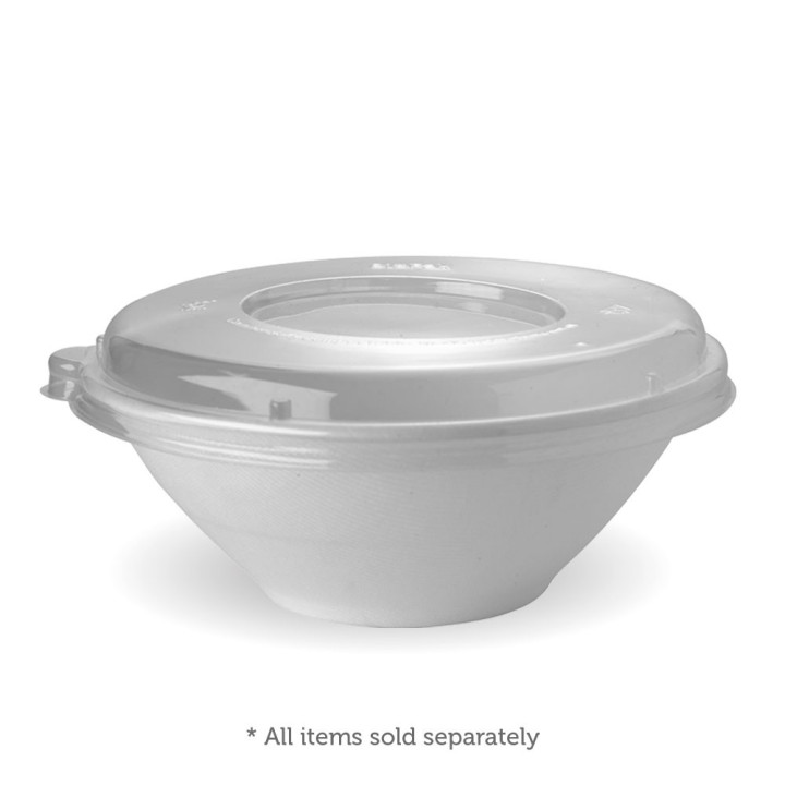 Bioplastic Dome Lid for 24 32 & 40oz Bowls 400 pcs